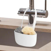Soap Sponge Drain Rack Sink Shelf Dish Drainer Portable Hanging Drain Basket Kitchen Gadget Kitchen Organizer Accessory