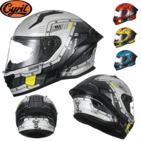 Full Face Motorcycle Helmet for Men Women Moto Helmet Original CYRIL R1 DOT ECE Approved Helmet Full Face Helmet