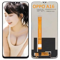 Skrin lcd untuk OPPO A16, CPH2269, A16k, A16S, A16-2021, A54S, A56, A16, penggantian skrin sentuh te