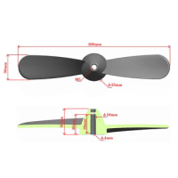 1pc Plastic Watercraft Propeller Blades Black 30*5cm For Motors/Pedals Airscrew Blade Kayak Accessory Replacement High Quality