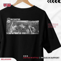 BCS X PSS- ULTRAS WEAR KAOS CASUAL COTTON COMBED SUPPORTER TIMNAS INDONESIA SABLON DTF DISTRO PENDEK