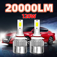 20000LM ไฟรถ Canbus LED ไฟหน้าหลอดไฟ H1 H3 H4 H7 9005 9006 6000 HB4หมอก12V K สีขาว Turbo ไฟหน้าอัตโนมัติ