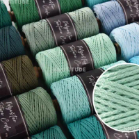2.5MM x 300yards Polyester Knitting cord Crochet rope. Macrame cord. Polyester cord. Rug yarn Crochet Basket Yarn