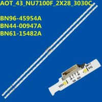 New 30PCS LED Strip 28lamp For UE43NU7100 UA43RU7100 UA43RU7200 UA43RU7300 UN43RU7400 AOT_43_NU7100F_2X28_3030C BN61-15482A