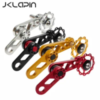 JKLapin Litepro Bicycle Chainring Tensioner Rear Derailleur Zipper Folding Bike Chain Guide Pulley For Oval Tooth Plate