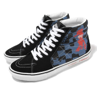 【VANS】Krooked X Vans 休閒鞋 Skate Sk8-Hi 藍 黑 紅 男鞋 滑板鞋(VN0A5FCCAPG)