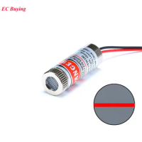 5mW 650nm Red Line Laser Module Focus Adjustable Laser Diode Head Industrial Diameter 12MM 5V Metal Glass Lens Head
