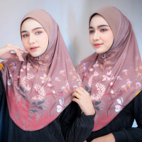 ผ้าคลุมฮิญาบแบบสวมสำเร็จ รุ่น ZANA เหมาะสำหรับใส่รายอออกงานอิสลามหรือรับแขก HL83 โซยา มุสลิม