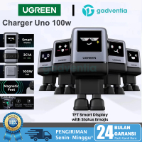 UGREEN UNO Robot Kepala Adaptor Charger Nexode GaN PD Fast Charging 100W For Laptop MacBook Air M2 i