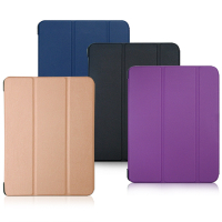 VXTRA 2025 iPad 11代/2022 iPad 10代 共用 經典皮紋三折保護套 平板皮套