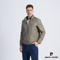 Pierre Cardin皮爾卡登 男款 都會休閒立領薄夾克外套-卡其綠 (5215666-47)