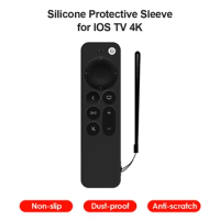 Silicone Dustproof Remote Control Cover Portable Control Cases Protection for Apple TV 4K Shock-Resistant Case Bag