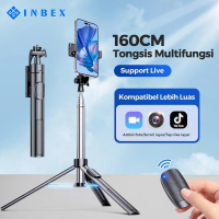 【COD】【24H SHIPPING】INBEX IB-3 Tongsis Tripod handphone hp u holder Professional Free Tripot+Bluetoot