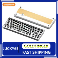 Weikav Lucky65 Mechanical Keyboard 3 Mode Wireless Bluetooth Ergonomics Aluminium Alloy Customized Keyboard Pc Accessories Gifts