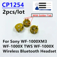 New 2pcs/lot CP1254 Battery (With Solder Tab) For Sony WF-1000XM3 1000X TWS WF-1000X Wireless Bluetooth Headset Battery + Tools