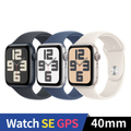 Apple Watch SE (GPS) 40mm 第2代 星光色鋁金屬運動型錶帶 智慧手錶