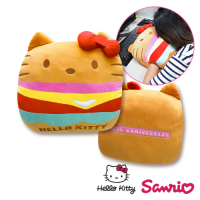 【百科良品】Hello Kitty凱蒂貓大漢堡抱枕/ 暖手枕 午安枕 腰靠枕 沙發枕 汽車枕