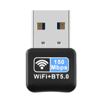 150Mbps USB Network Card Free Driver Mini Dongle Network Card Bluetooth-compatible 5.0 IEEE 802.11N Plug and Play for PC