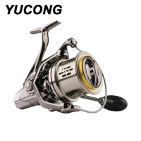 YUCONG Fishing Reel 4.8:1 Stainless Steel Screw-in Seawater-proof Spinning Reel 18+1BB Sea Fishing Wheel 8000-10000-12000 Series