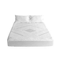【睡芙麗-寢具好品】Tencel冰鑽天絲菱格5尺床包組(標準雙人、涼感紗、天絲)