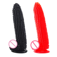 G-spot Massage Dildo 8.26 inch Novelties Vegetable Penis Big Realistic Cock with Suction Cup and Big Bumps Fetish Adult Sex Toy