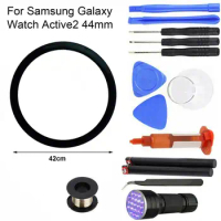 Precise Watch Out Front Glass Lens for Galaxy Watch Active 40mm/Active 2 40mm/44mm Replacement Touch Screen Repair Kit
