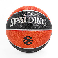 Spalding SP TF-500 [SPA77101] 籃球 7號 歐冠盃系列 合成皮球 7號 室內外 棕 黑
