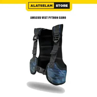 AmScuD Vest Python camo - Jaket selam - Rompi olahraga air - FREE DIVING/ APNEA WEIGHT VEST