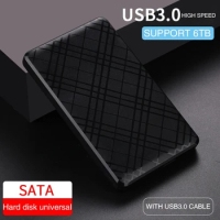T43 Case Hd Externo USB 3 0 For 2.5 Inch SATA2 3 Hard Drive Box Mobile HDD Case With Cable Support 6TB High Speed HDD Enclosure