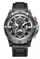 Expedition Expedition Jam Tangan Pria - Black Grey - Leather Strap - 6770 MCLIPBAAR