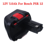 12V 5.0Ah BAT043 BAT045 BAT046 BAT120 BAT139 Ni-CD 12V Rechargeable Battery for Bosch 12V Drill GSR12VE-2 PSR12VE-2 2607335273