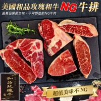 【海肉管家】美國日本級玫瑰和牛NG牛排 x2包(500g±10%/包)