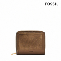 【FOSSIL 官方旗艦館】Logan 迷你多功能真皮短夾-金屬銅棕色 SL10012711