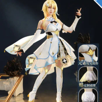 In Stock Tripartite Delusion Genshin Impact Traveler Lumine Cosplay Game Twin Costumes Skin Suit Comic Con Party Birthday Gifts