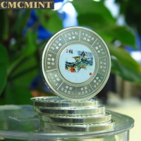 Chinese Zodiac Year Of The Monkey 1 Oz Silver Plated Round Coin