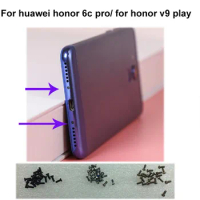 2PCS silver For huawei honor 6c pro Buttom Dock Screws Housing Screw nail tack For huawei honor v9 play V 9 play Mobile Phones