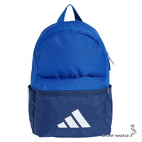 Adidas 兒童後背包 隔層 三葉草 藍【運動世界】JD1924