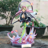 Anime Demon Slayer Kanroji Mitsuri Statue PVC Action Figure Anime Model Toys 21cm