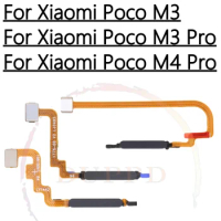 Original Fingerprint Scanner For Xiaomi Poco M3 Pro Home Button Fingerprint Menu Return Key Sensor Flex Cable Poco M4 Pro
