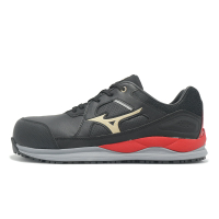 Mizuno 工作鞋 Prime Fit HW II 11L 男鞋 作業員 黑 金 防護鞋 止滑 美津濃 F1GA2471-09