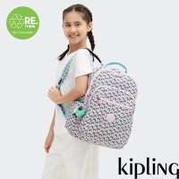 『首爾包』Kipling 多彩貝殼印花機能手提後背包-SEOUL