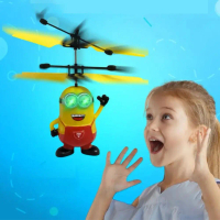 ของเล่น Minion, เฮลิคอปเตอร์สำหรับเด็ก, การควบคุมเซ็นเซอร์มือการ์ตูนบิน, ของขวัญสำหรับเด็ก, I0R9