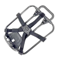 Folding Bike Front Bags Frame For Brompton Backpack Basket Bag Luggage Frame Carrier Block Flat Frame Aluminum Alloy 25*30CM