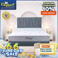 Springbed Orthopedic Elephant tipe Bristol / Tanpa Per 120 x 200 Abu - Abu