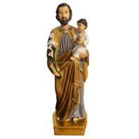 Saint St.Joseph &amp; Kids Statue Figure Religious Catholic Figurine Church Souvenirs Gifts 7.8" 20cm NEW