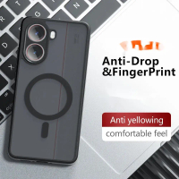 เคสสำหรับ Xiaomi Poco X7 Pro, F7 Ultra, F7 Pro, Redmi A5, ฝาครอบอะครีลิคแม่เหล็กแบบด้าน, กันชนกันกระ