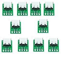 1/5/10pcs USB 3.1 Type C Connector 16Pin Test PCB Board Plate Adapter Socket For Data Line Wire Cable Transfer Charging Board