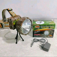 senter kepala dony 30 watt jumbo ms-309 body loreng diameter 10cm 3pcs baterai 7800mAh tahan 18 jam 