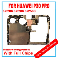 High Quality Motherboard For Huawei P30 Pro 100% Unlocked Logic Board 128GB For Huawei P30 Pro Main Logic Board With Full Chips