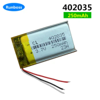 Replacement Rechargeable Battery for Mio MiVue C330, MiVue C335 338040000101, 402035 (1ICP5/21/36) 3.7V/250mAh
